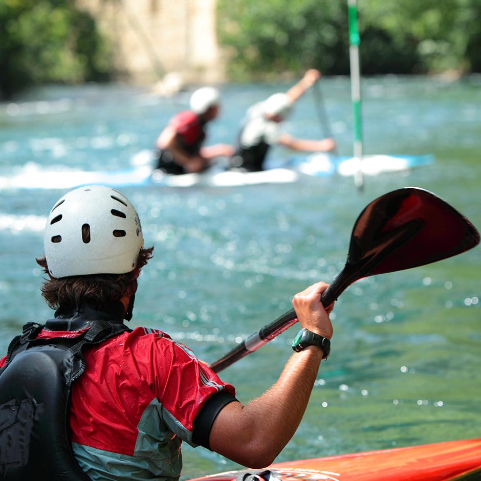 Whitewater canoeing